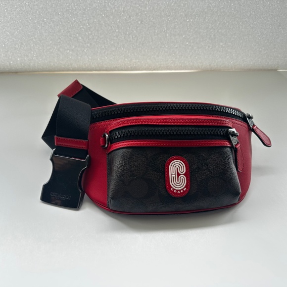 Coach Westway Belt Bag – Colorblock Signature Canvas – Authentic Fanny Pack - Picture 6 of 11